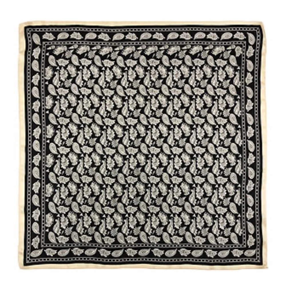 Ava & Aiden Silk Paisley Print Bandana Scarf - Picture 2 of 7